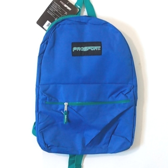 PROSPORT BLUE BOOKBAG BACKPACK CARRY-ON TRAVEL TOTE MEDIA BAG SIZE OS NWT - Picture 1 of 8